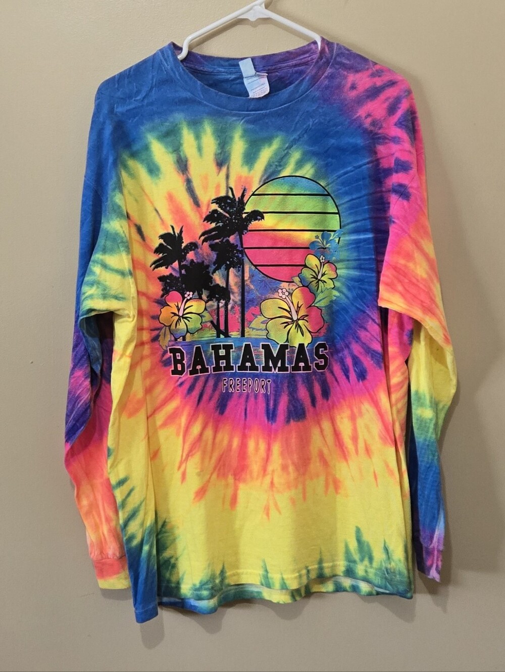 Bahamas Tie Dye Long Sleeve Shirt